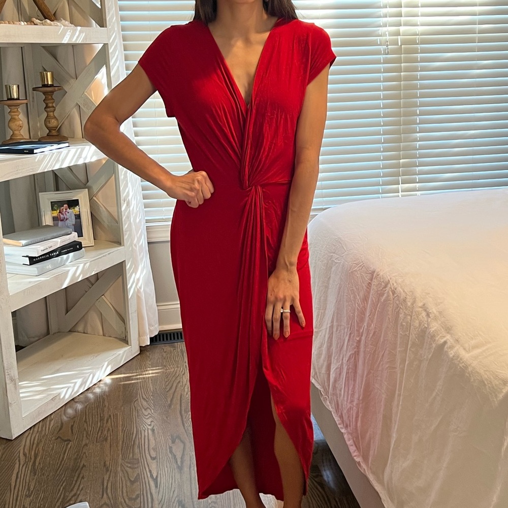 Red Tulip Hem Dress - Size M